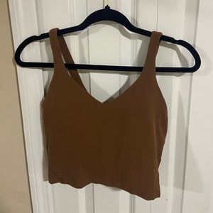 lululemon align tank size 8 roasted brown